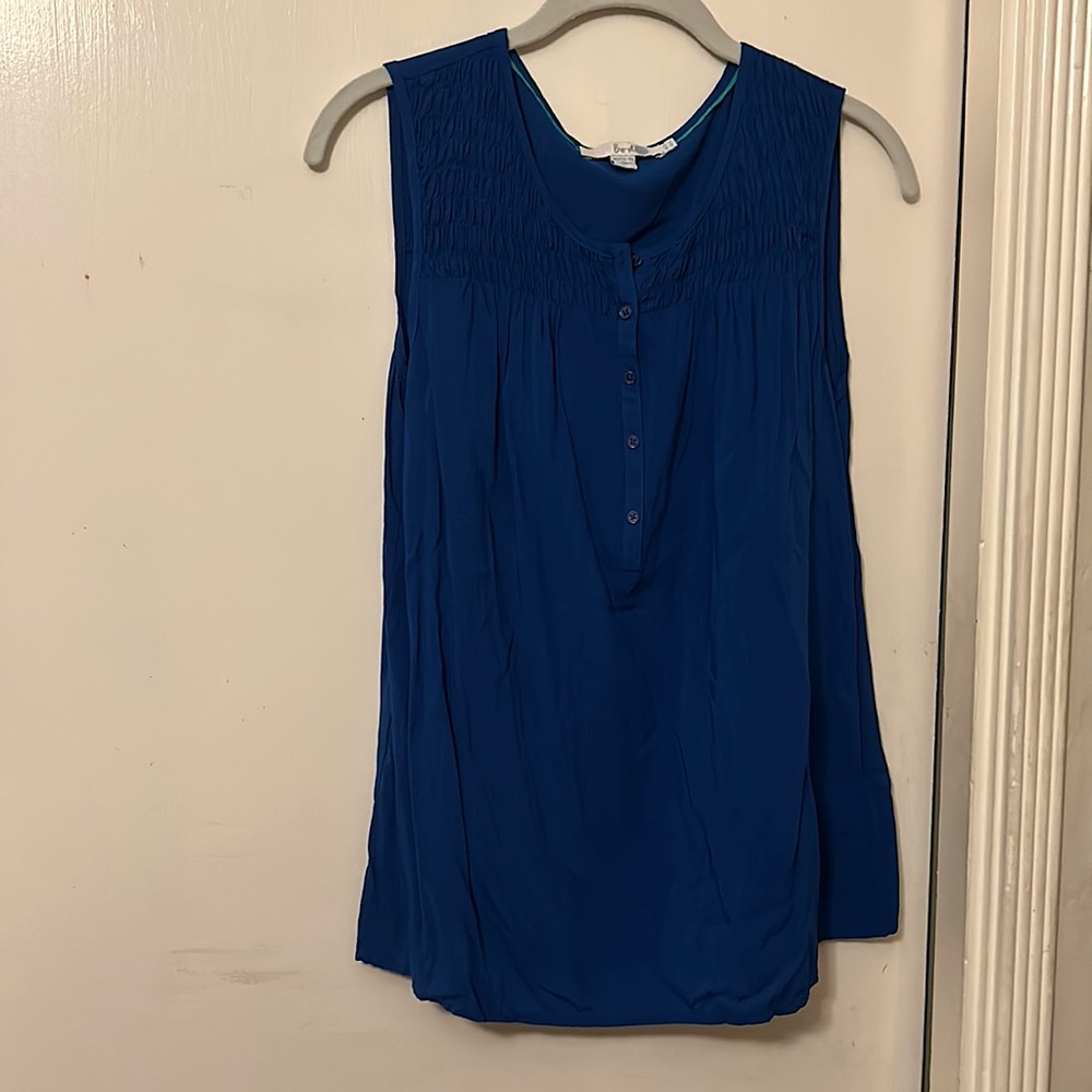 Boden Sleeveless Popover Blouse with Buttons size 6